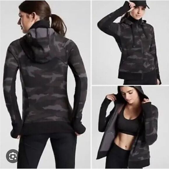 Athleta Tops - Athleta Triumph Camo Hoodie size medium